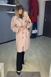 Розовый тренч от EasyBeauty Store.